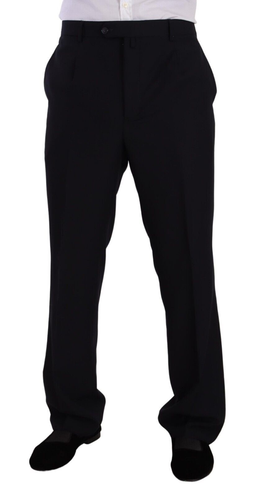 Domenico Tagliente Blue Polyester Single Breasted Formal Suit Domenico Tagliente