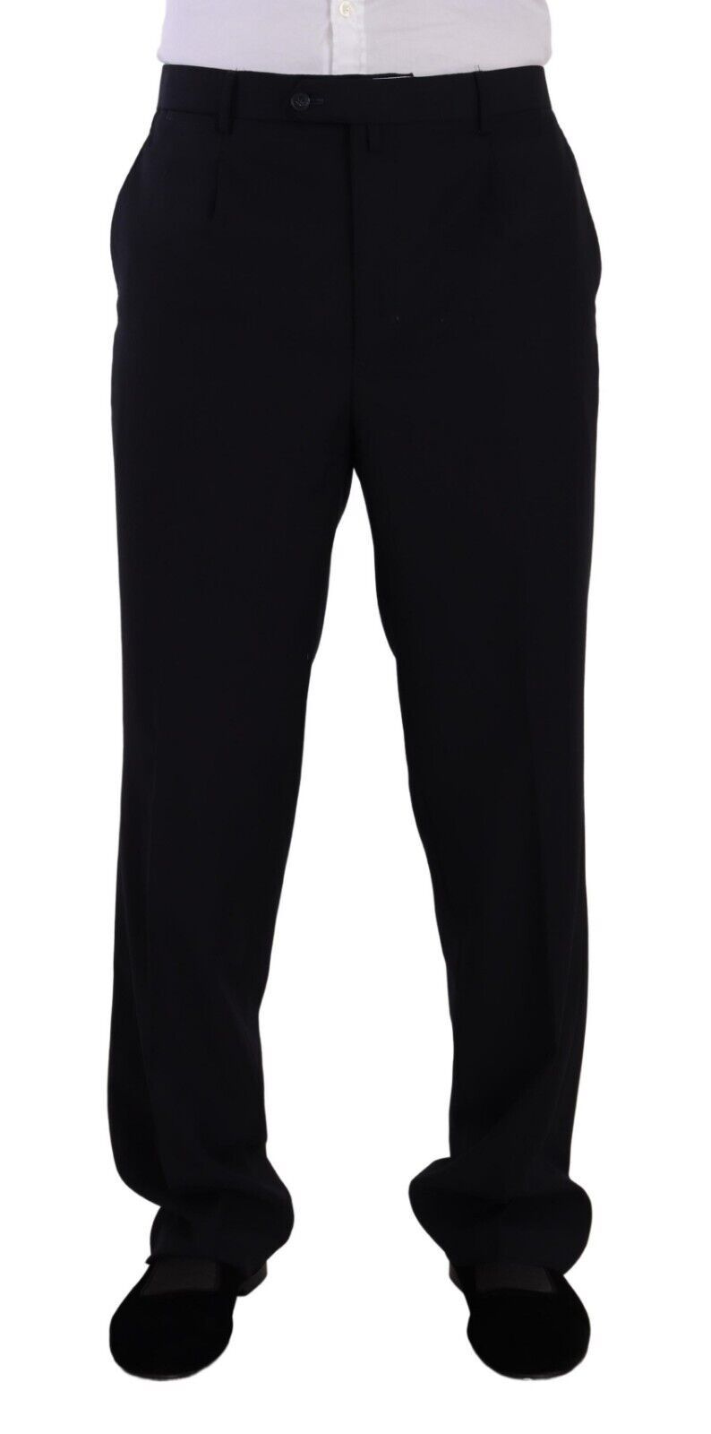 Domenico Tagliente Blue Polyester Single Breasted Formal Suit Domenico Tagliente