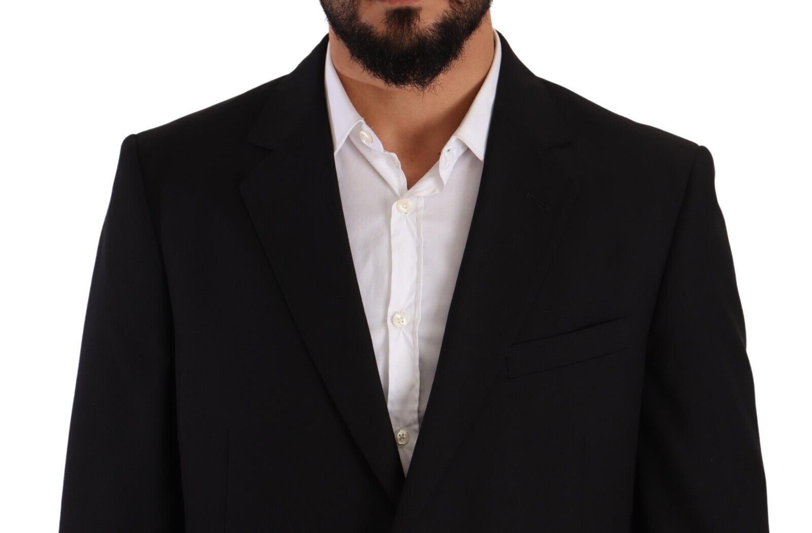 Domenico Tagliente Black Polyester Single Breasted Formal Suit Domenico Tagliente