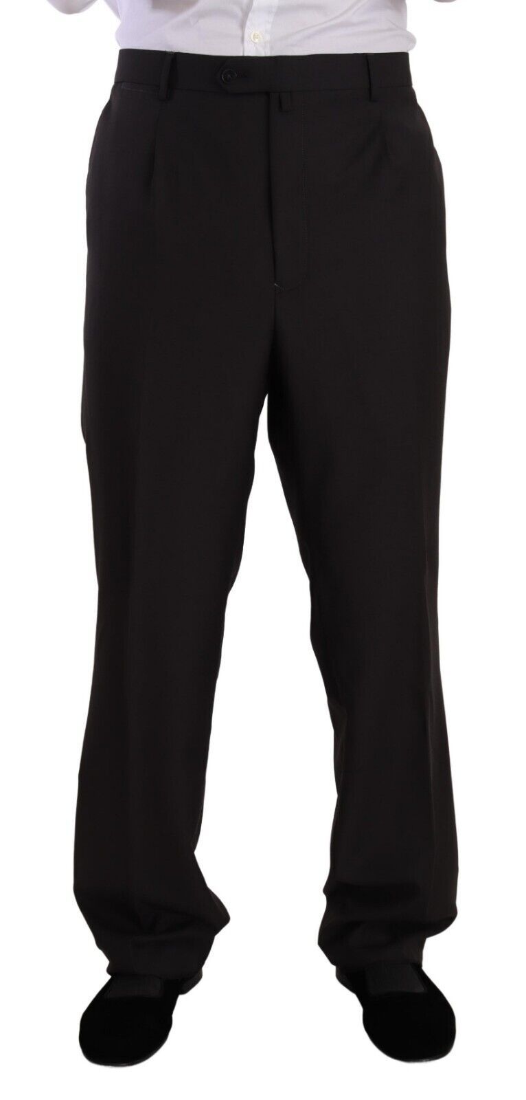 Domenico Tagliente Gray Polyester Single Breasted Formal Suit Domenico Tagliente