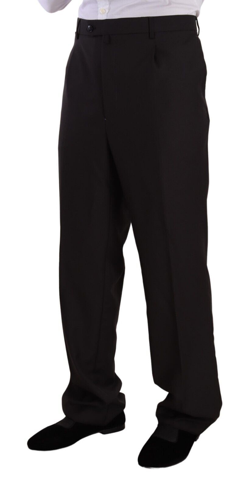 Domenico Tagliente Gray Polyester Single Breasted Formal Suit Domenico Tagliente