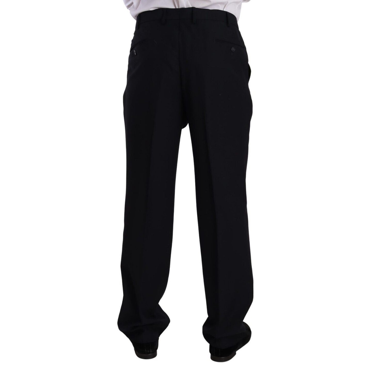 Domenico Tagliente Blue Polyester Single Breasted Formal Suit