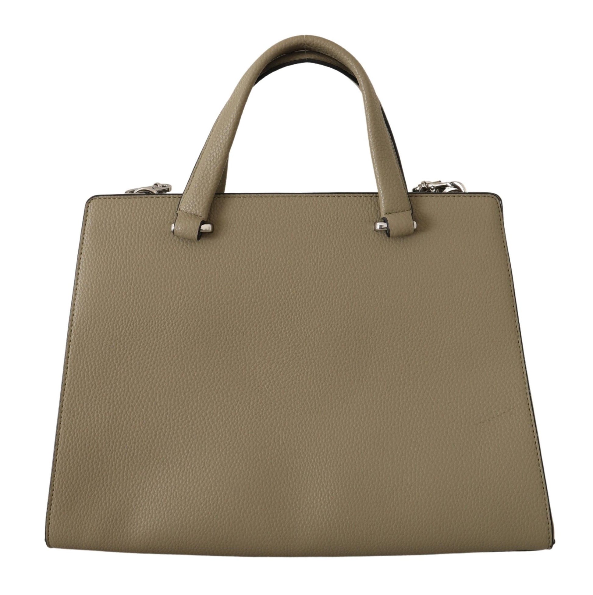 Karl Lagerfeld Enchanting Sage Green Leather Tote Karl Lagerfeld