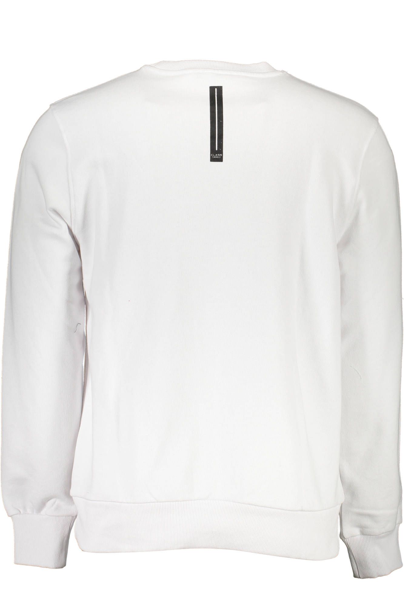 Cavalli Class White Cotton Men Sweater Cavalli Class