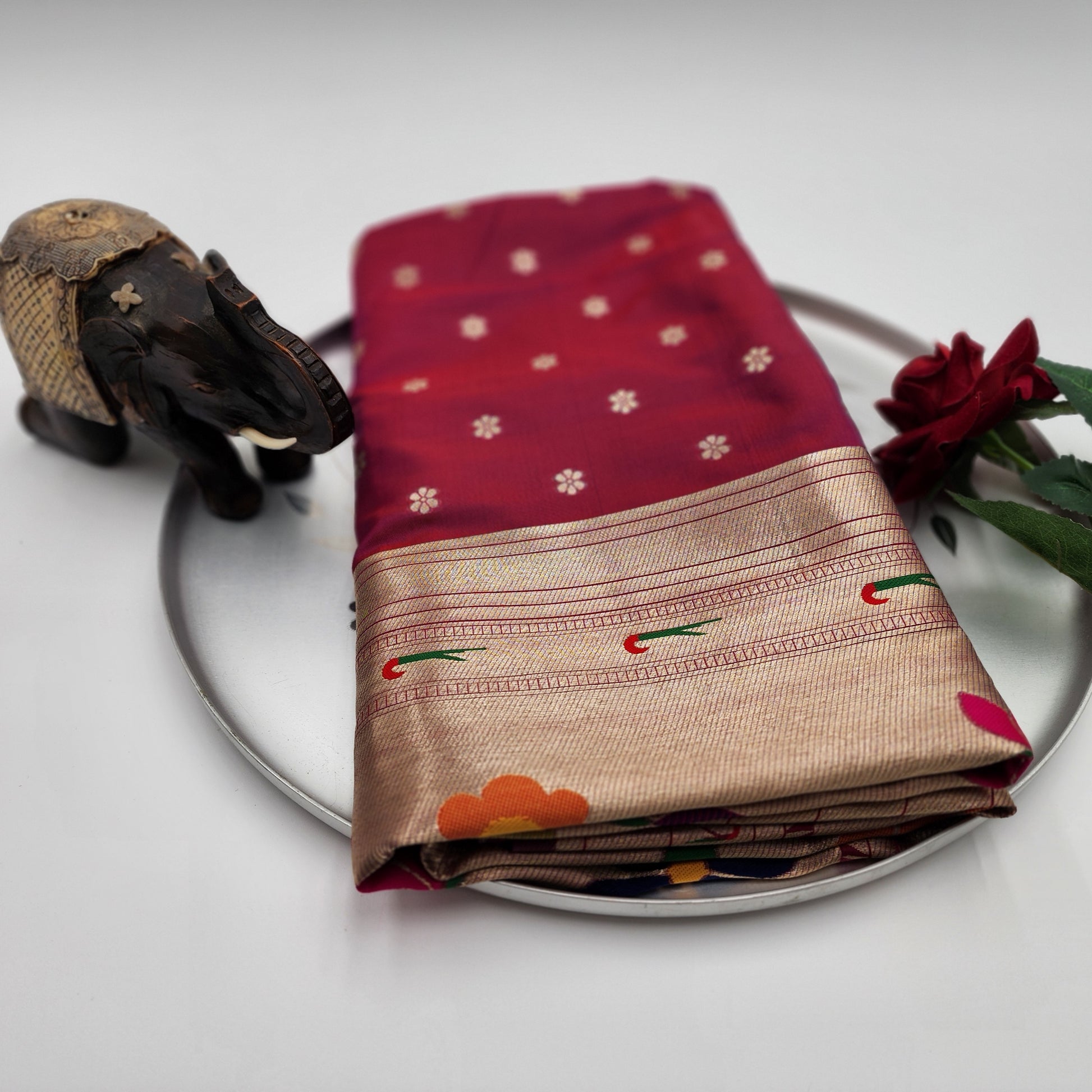 Paithani designer Silk Saree - Eljoys Fashion
