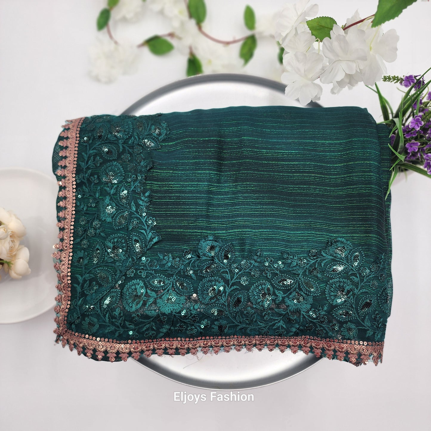 Bollywood Designer Fancy Partywear Saree Soft silk - Eljoys Fashion
