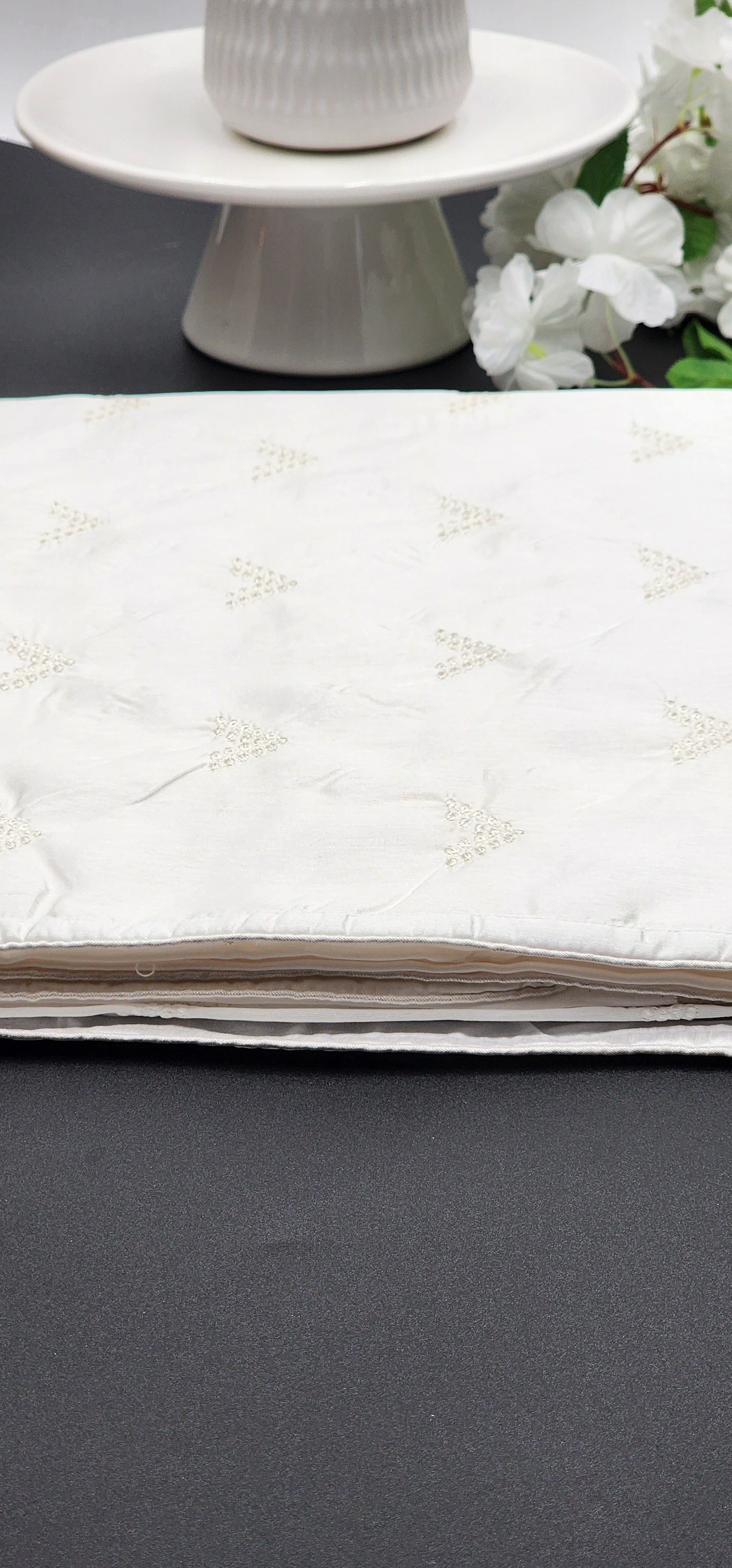 Soft Satin Silk Saree with Embroidery work Eljoys Fashion