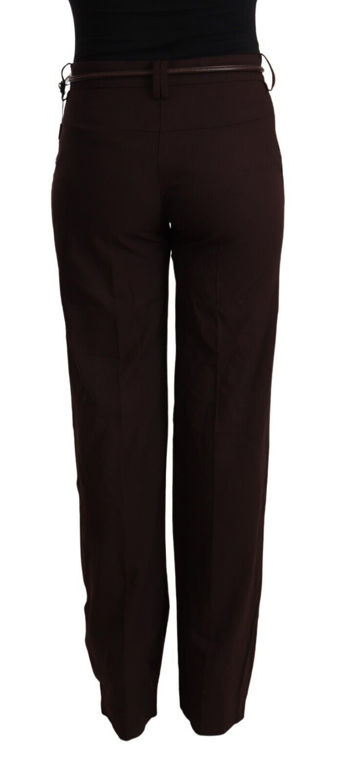 Patrizia Pepe Black High Waist Straight Formal Pants Patrizia Pepe