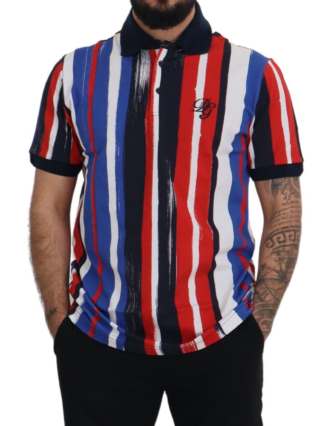 Dolce & Gabbana Multicolor Cotton Polo Top T-shirt Dolce & Gabbana