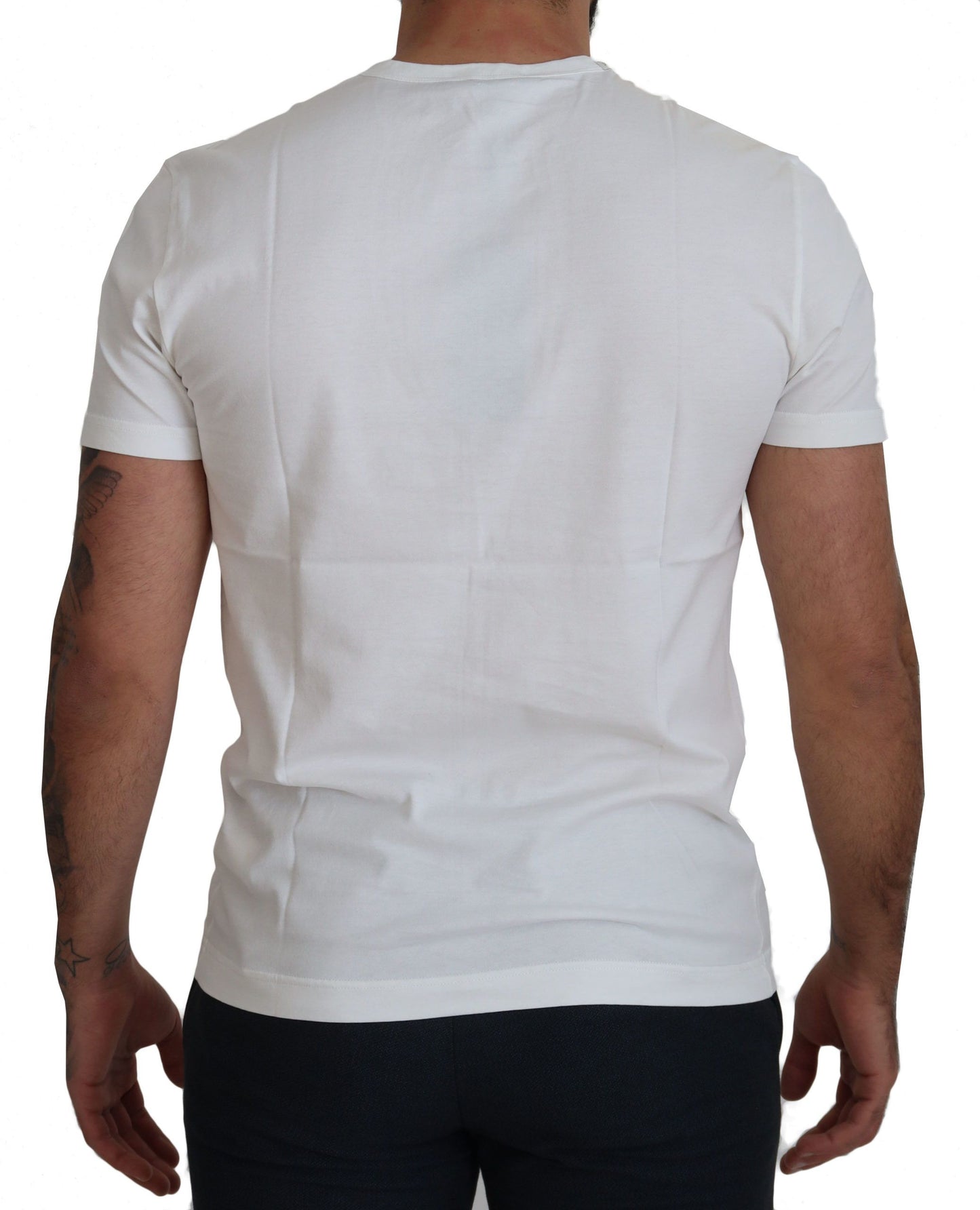 Dolce & Gabbana White Logo Cotton Amor Magister T-shirt Dolce & Gabbana