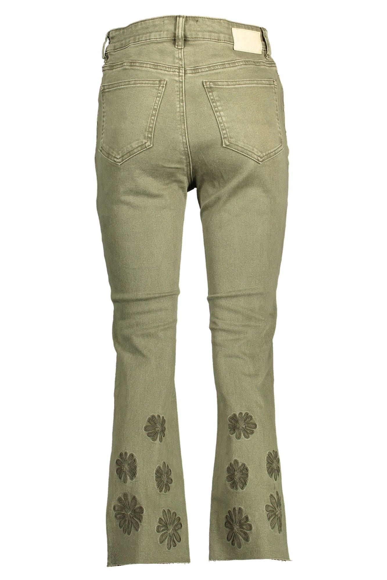 Desigual Green Cotton Women Jeans Desigual