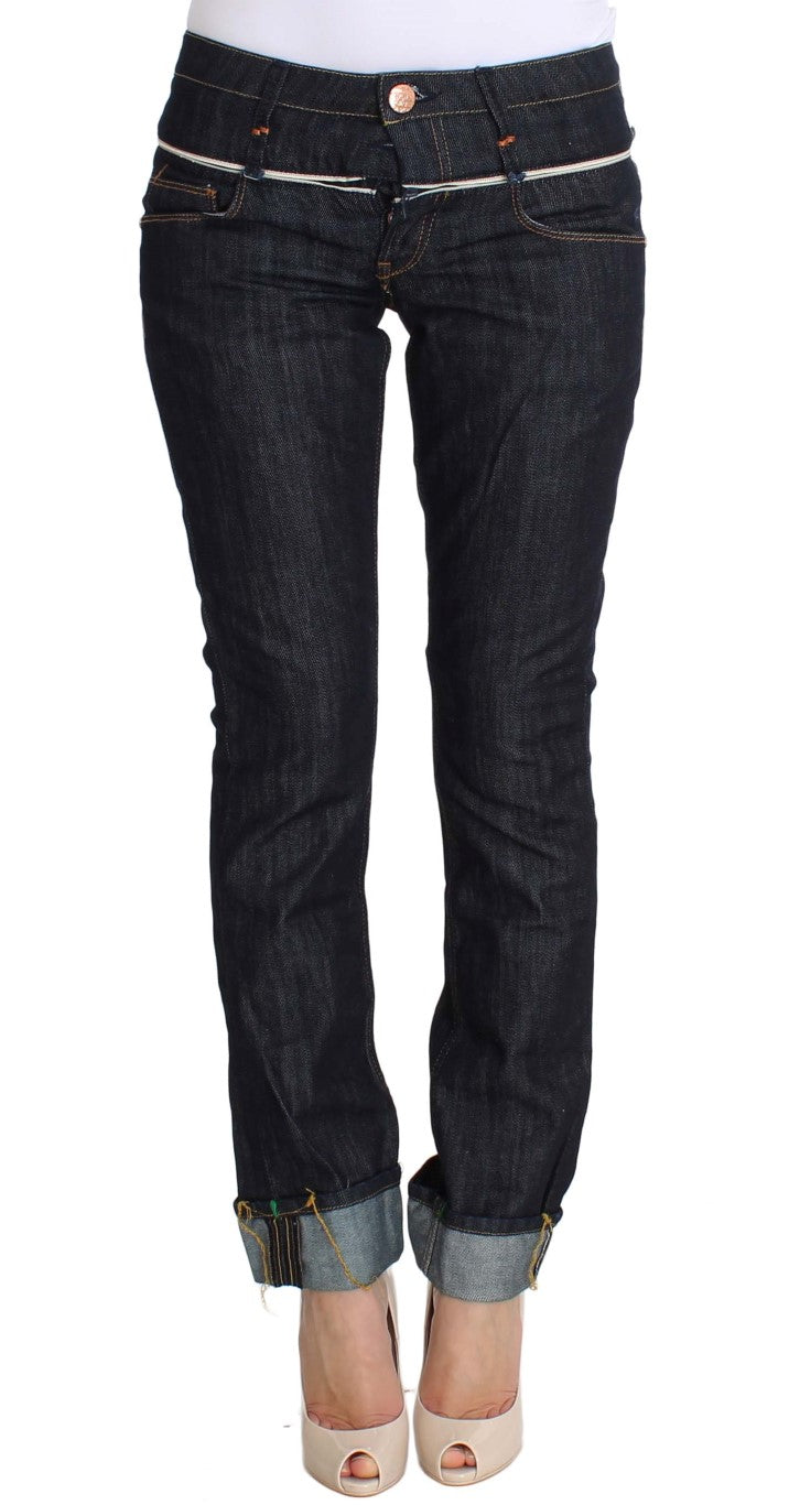 Acht Blue Denim Cotton Bottoms Straight Fit Jeans Acht