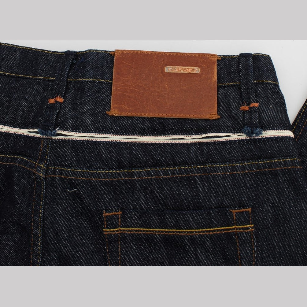 Acht Blue Denim Cotton Bottoms Straight Fit Jeans Acht