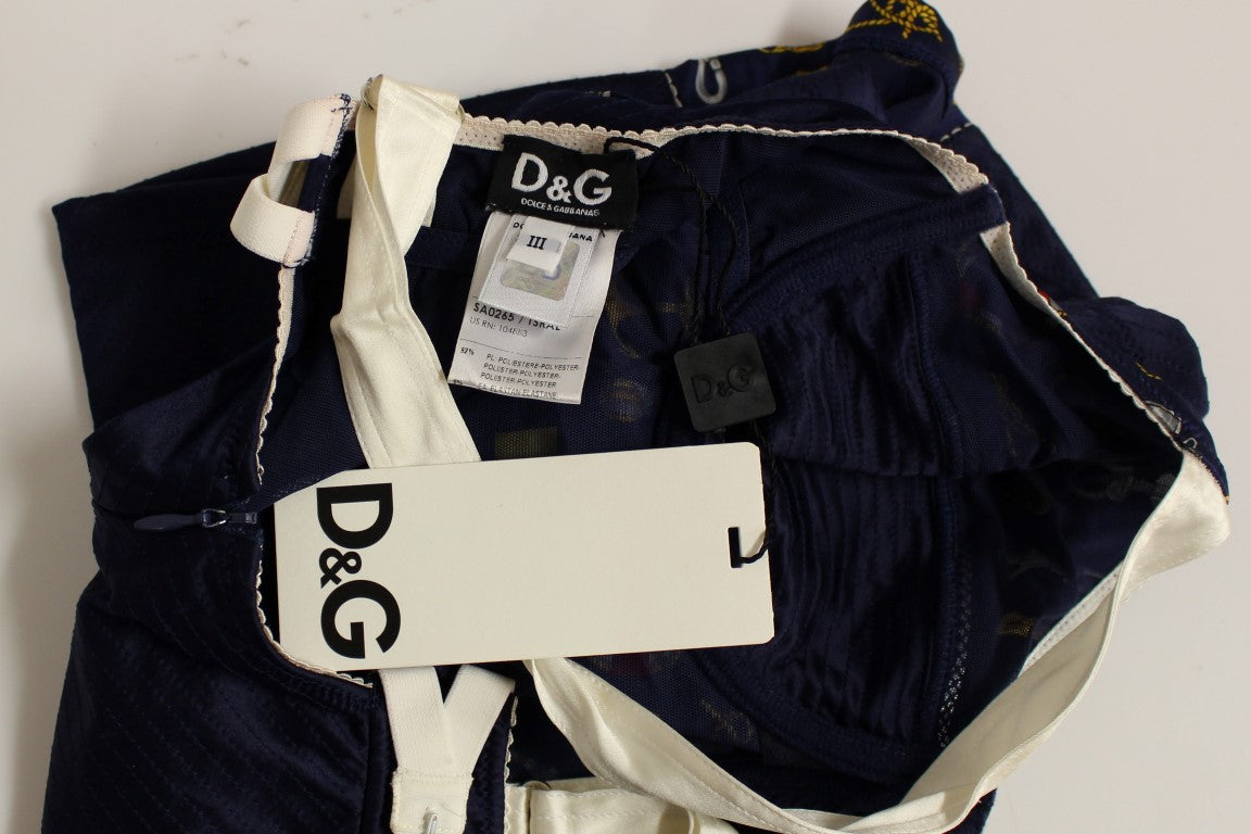 Dolce & Gabbana Blue Sailor Motive Tank Top Dolce & Gabbana