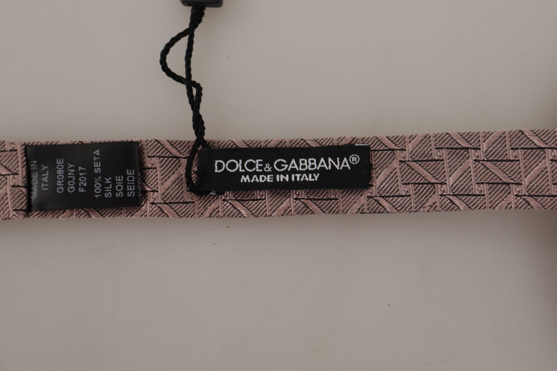Dolce & Gabbana Gray Fantasy Print Adjustable Neck Papillon Bow Tie Dolce & Gabbana
