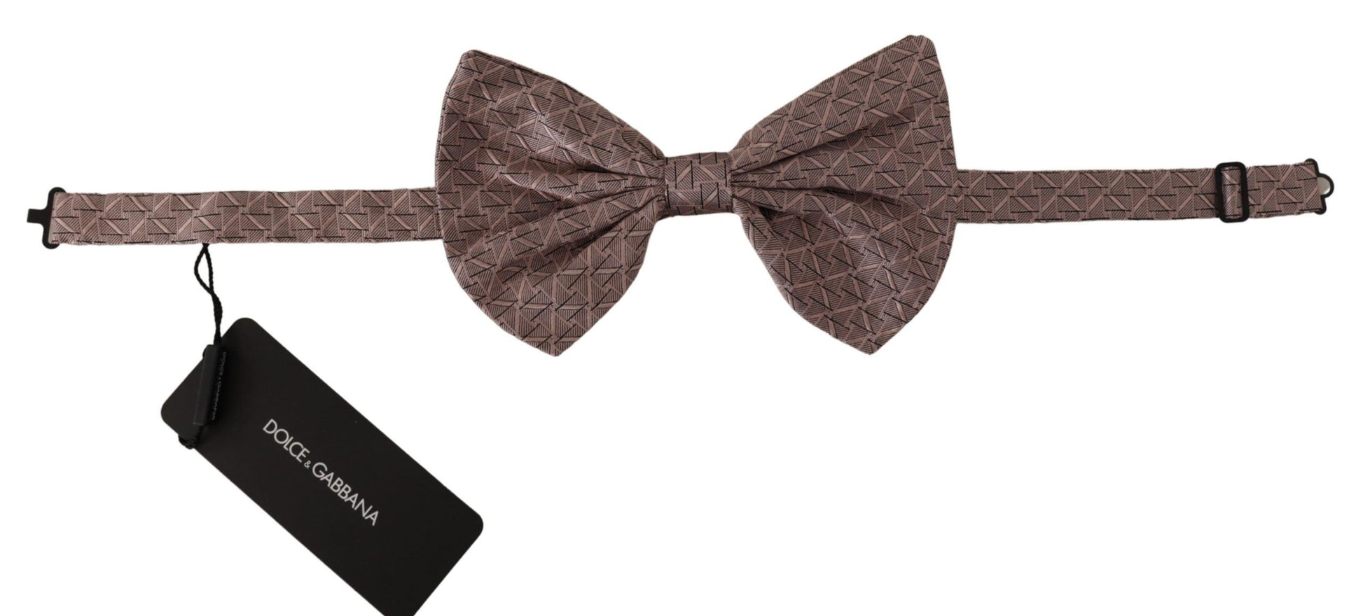 Dolce & Gabbana Gray Fantasy Print Adjustable Neck Papillon Bow Tie Dolce & Gabbana