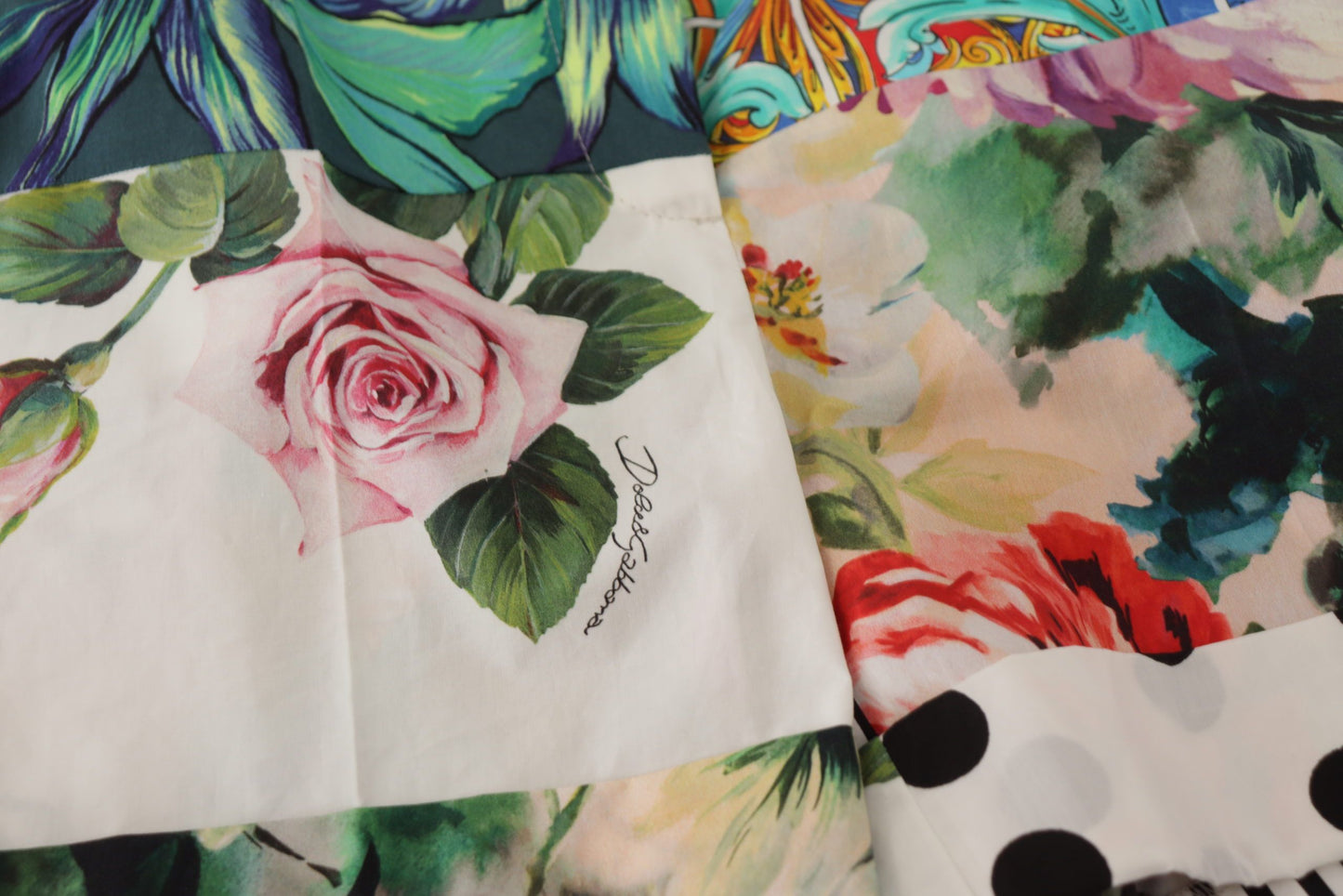Dolce & Gabbana Multicolor High Waist Hot Pants Shorts Dolce & Gabbana
