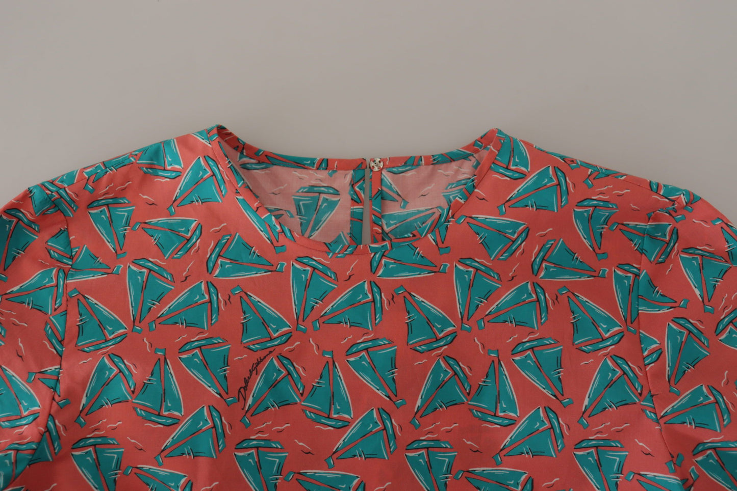 Dolce & Gabbana Pink Sail Boat Print Cotton T-shirt Dolce & Gabbana
