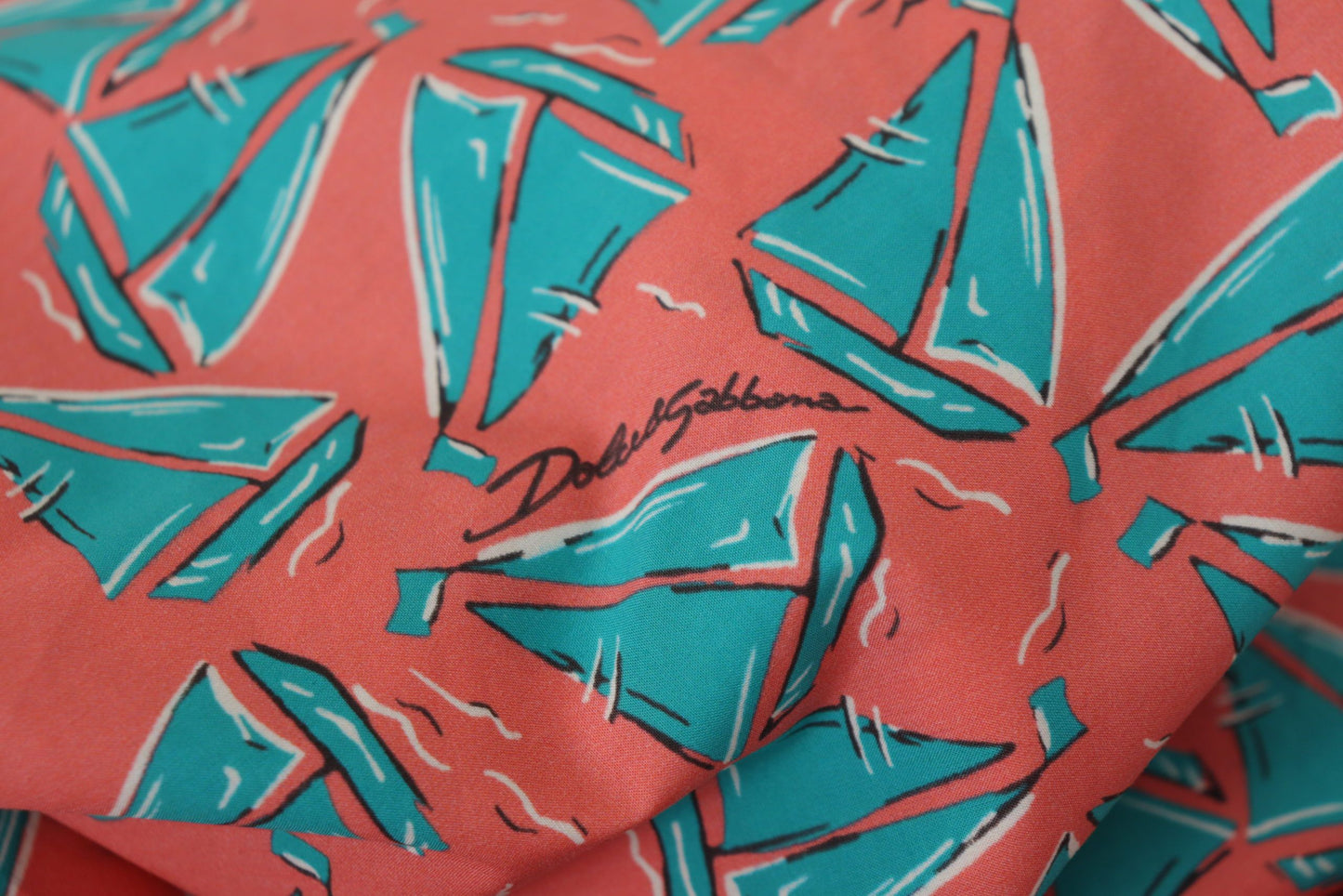 Dolce & Gabbana Pink Sail Boat Print Cotton T-shirt Dolce & Gabbana
