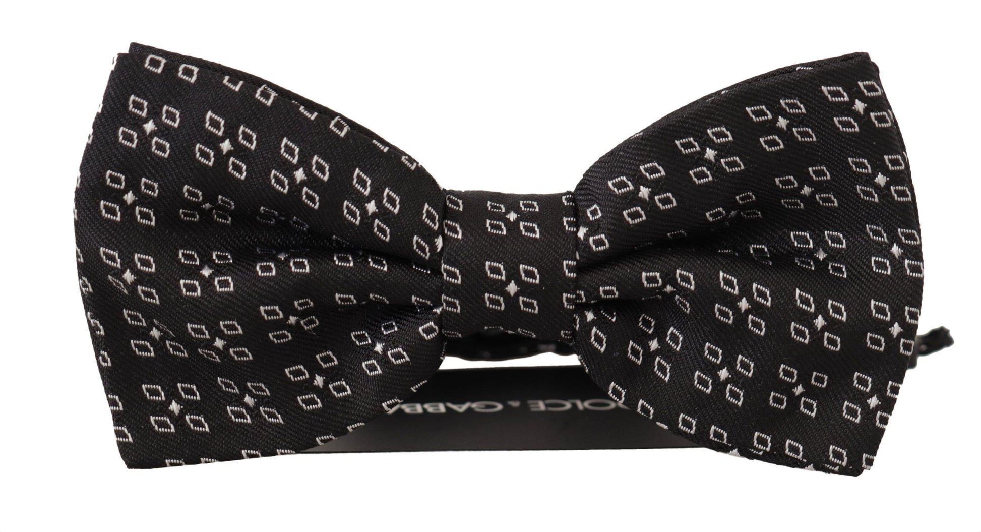 Dolce & Gabbana Black White Polka Dot 100% Silk Neck Papillon Tie Dolce & Gabbana
