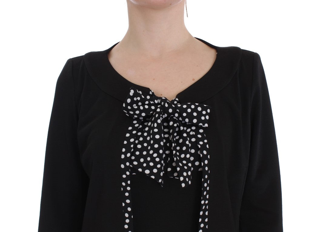 BENCIVENGA Black Stretch Sheath Dress & Sweater Set BENCIVENGA
