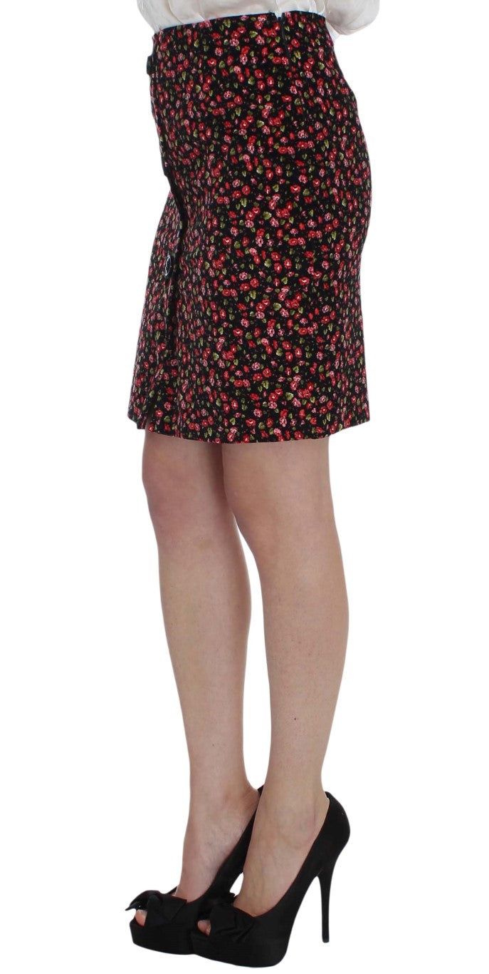 BENCIVENGA Black Multicolor Floral Suit BENCIVENGA