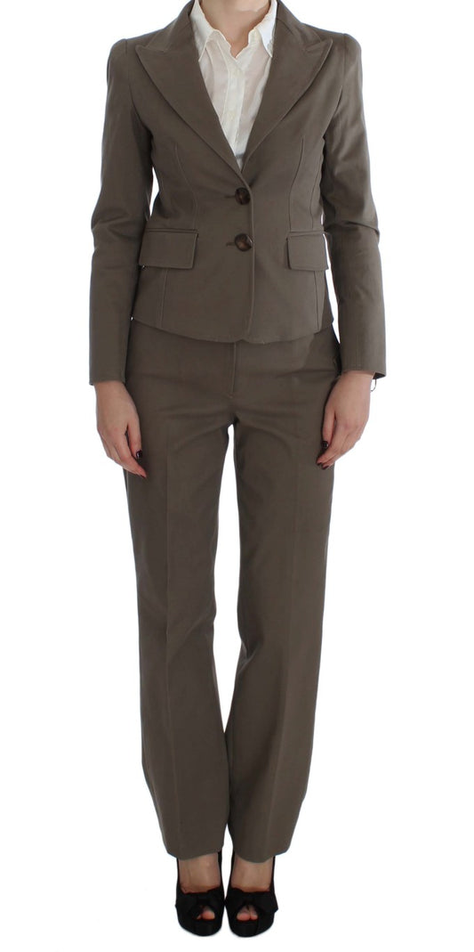 BENCIVENGA Beige Wool Cotton Suit BENCIVENGA