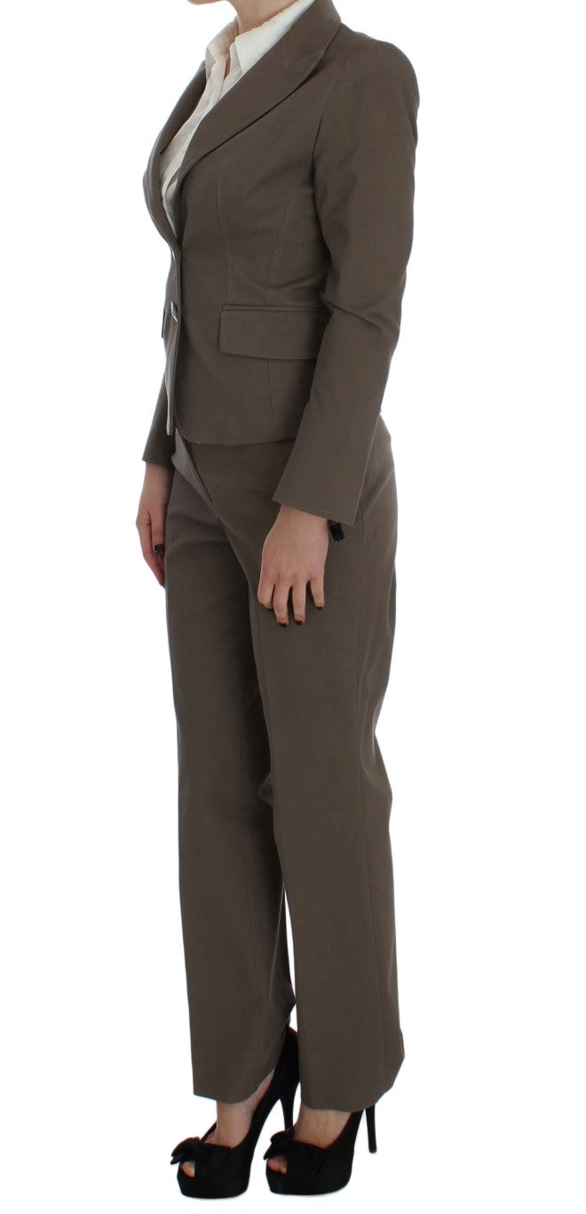 BENCIVENGA Beige Wool Cotton Suit BENCIVENGA