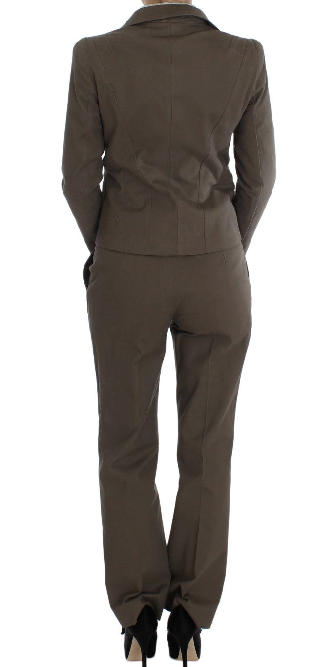 BENCIVENGA Beige Wool Cotton Suit BENCIVENGA