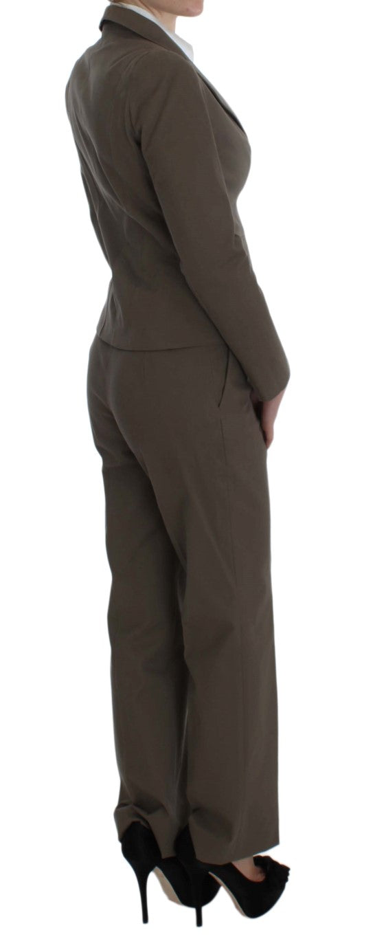 BENCIVENGA Beige Wool Cotton Suit BENCIVENGA