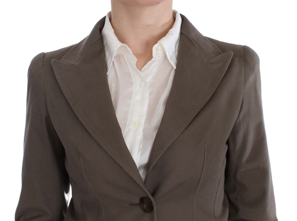 BENCIVENGA Beige Wool Cotton Suit BENCIVENGA