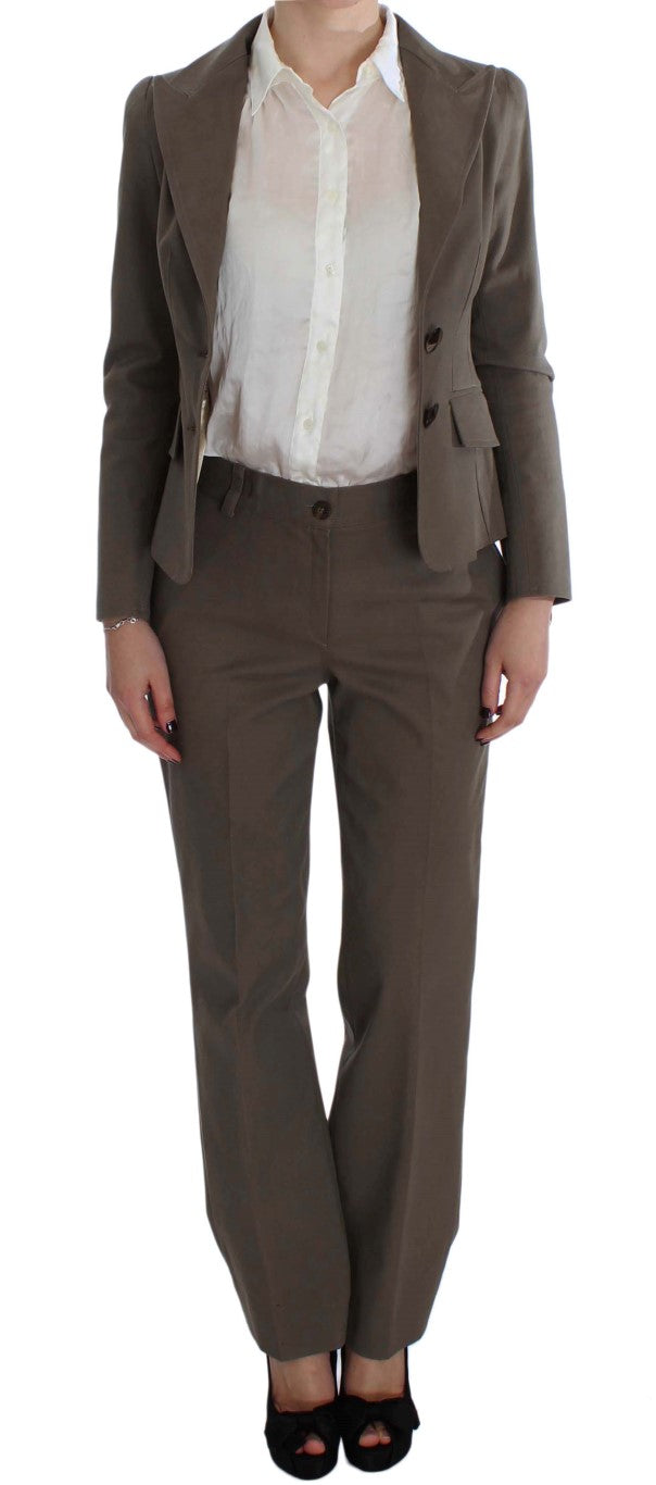 BENCIVENGA Beige Wool Cotton Suit BENCIVENGA