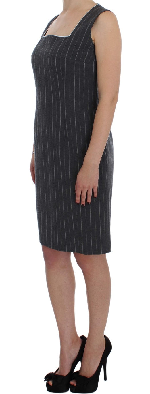 BENCIVENGA Gray Stretch Suit Sheath Dress & Blazer Set BENCIVENGA