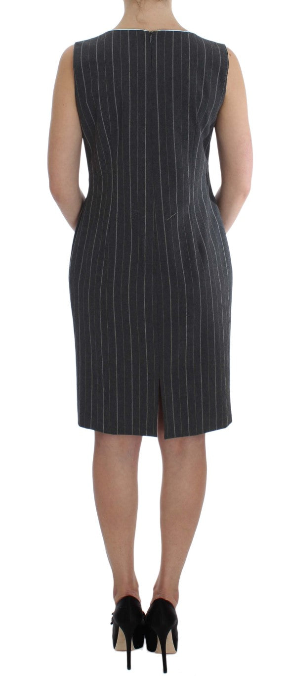 BENCIVENGA Gray Stretch Suit Sheath Dress & Blazer Set BENCIVENGA