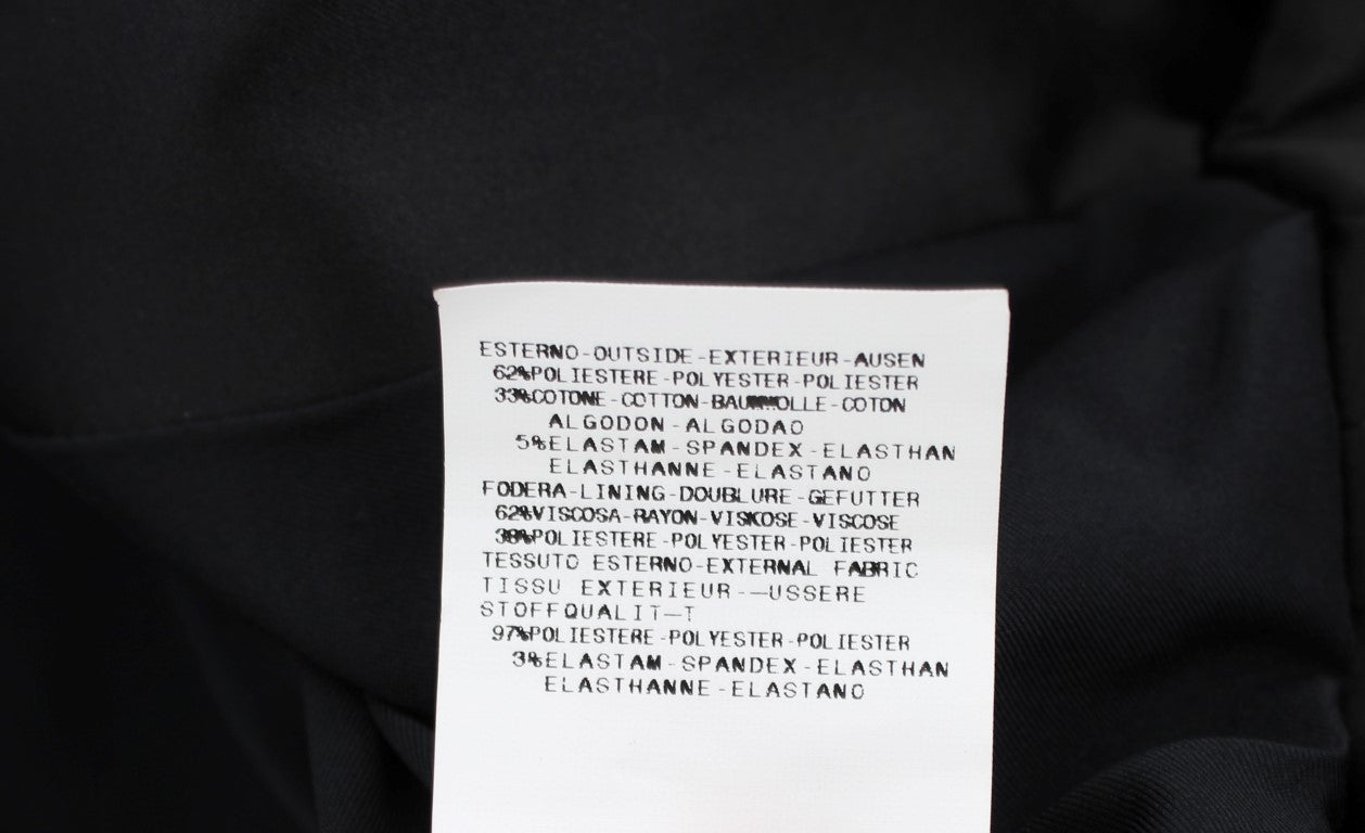 Exte Black Stretch Single Breasted Blazer Jacket Exte