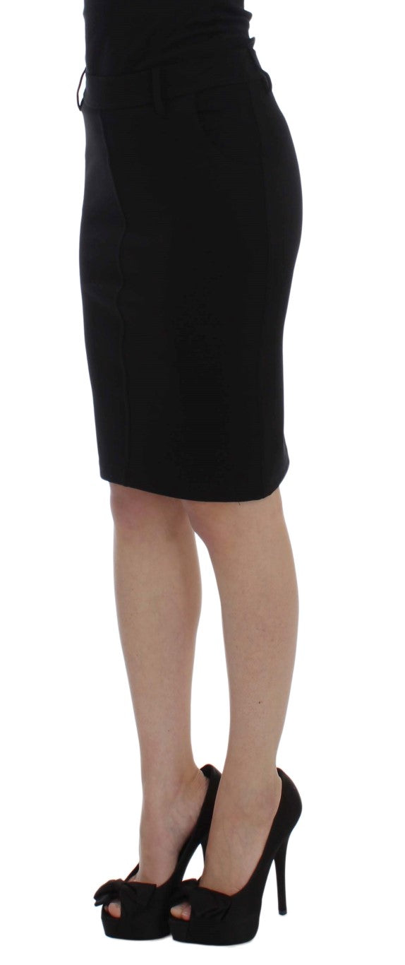 PLEIN SUD Black Straight Pencil Skirt PLEIN SUD