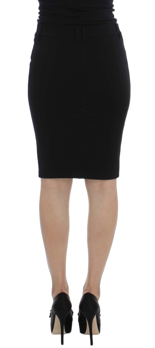 PLEIN SUD Black Straight Pencil Skirt PLEIN SUD