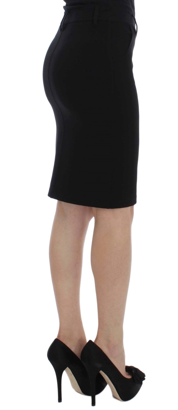 PLEIN SUD Black Straight Pencil Skirt PLEIN SUD