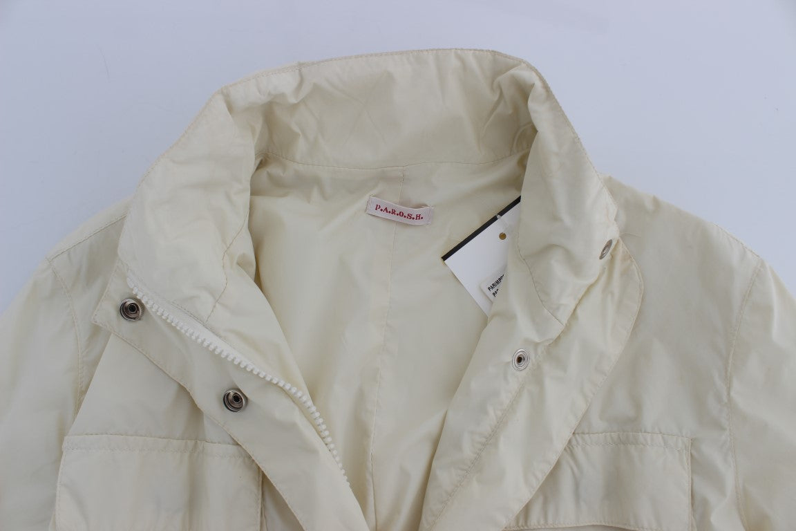 P.A.R.O.S.H. Beige Weather Proof Trench Jacket Coat P.A.R.O.S.H.