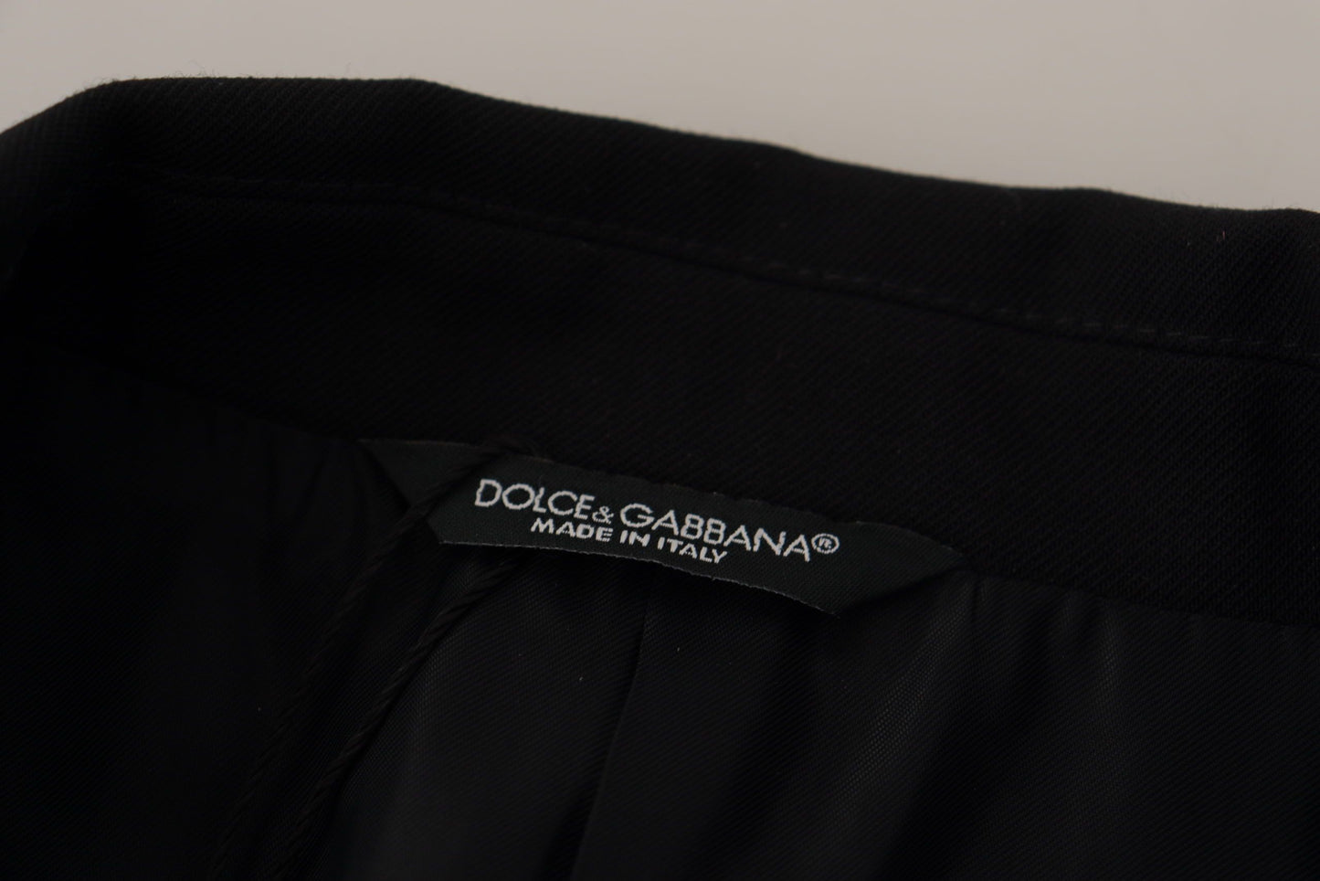 Dolce & Gabbana Black Double Breasted Coat Blazer Jacket Dolce & Gabbana