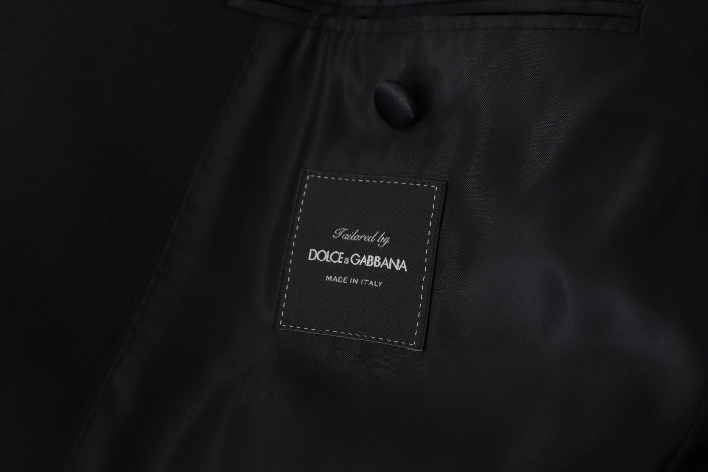 Dolce & Gabbana Black Double Breasted Coat Blazer Jacket Dolce & Gabbana