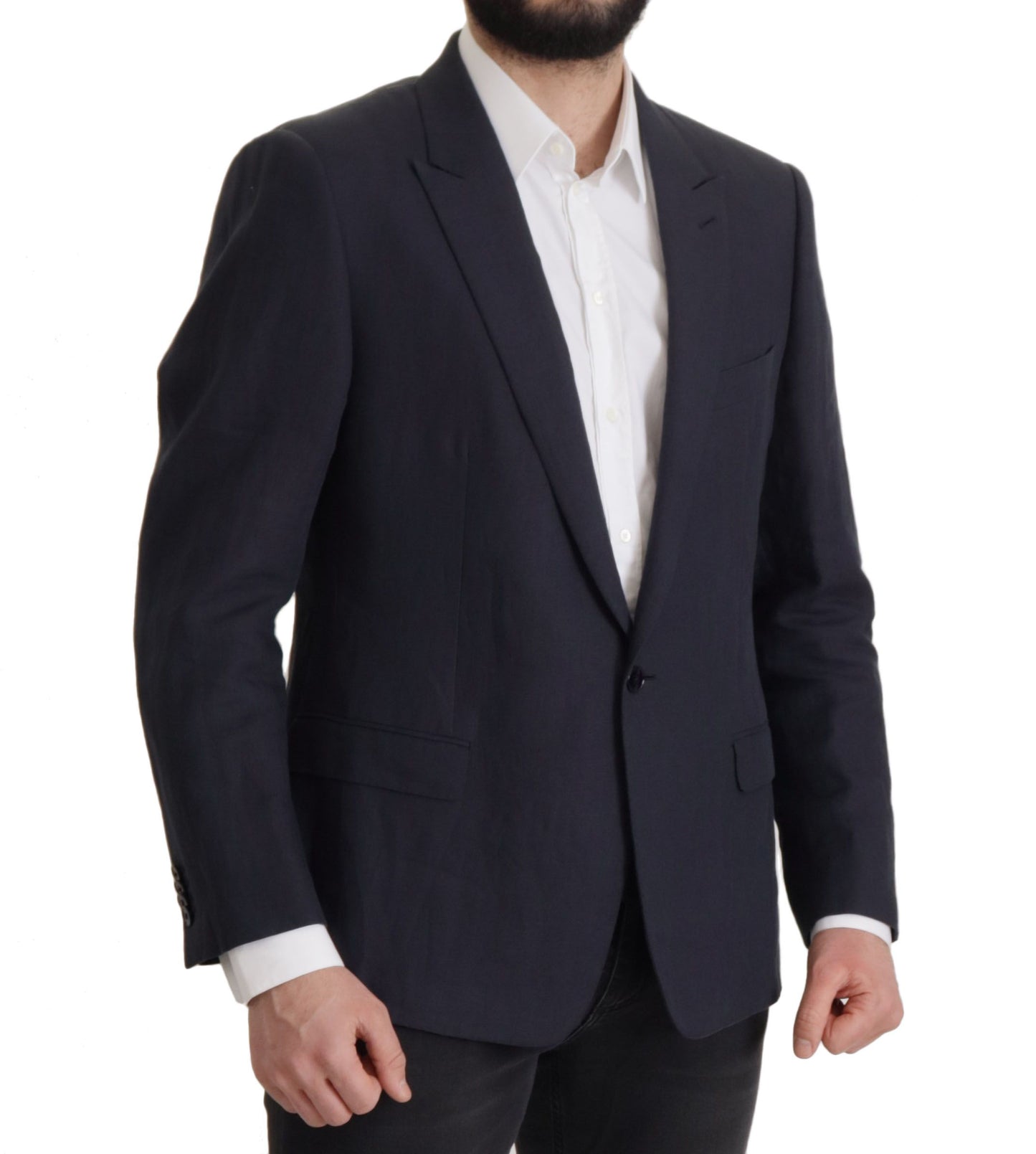 Dolce & Gabbana Dark Blue ALTA SARTORIA Jacket Coat Blazer Dolce & Gabbana