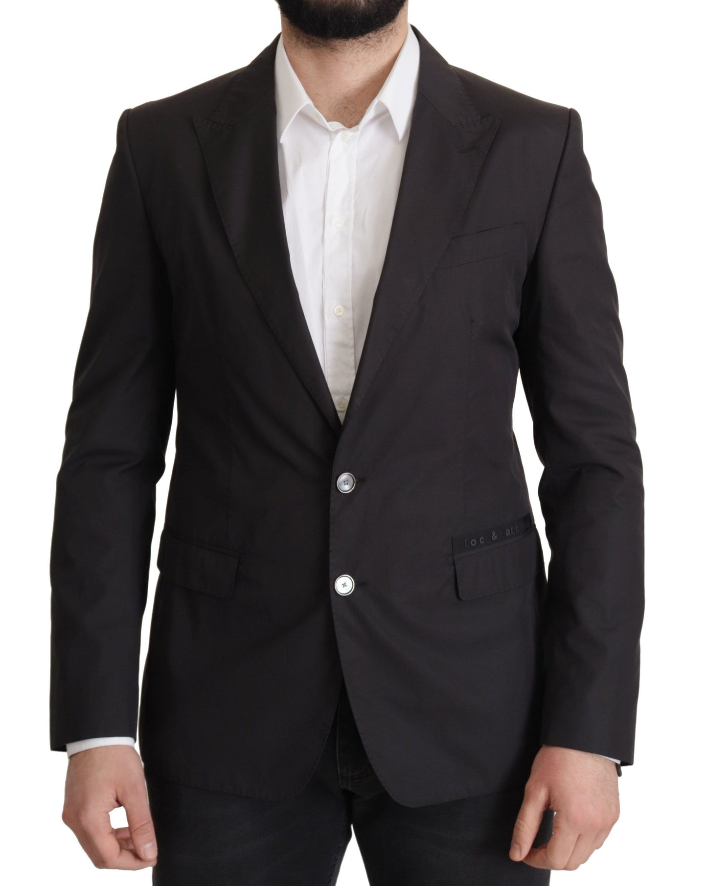 Dolce & Gabbana Black Single Breasted TAORMINA Breasted Blazer Dolce & Gabbana