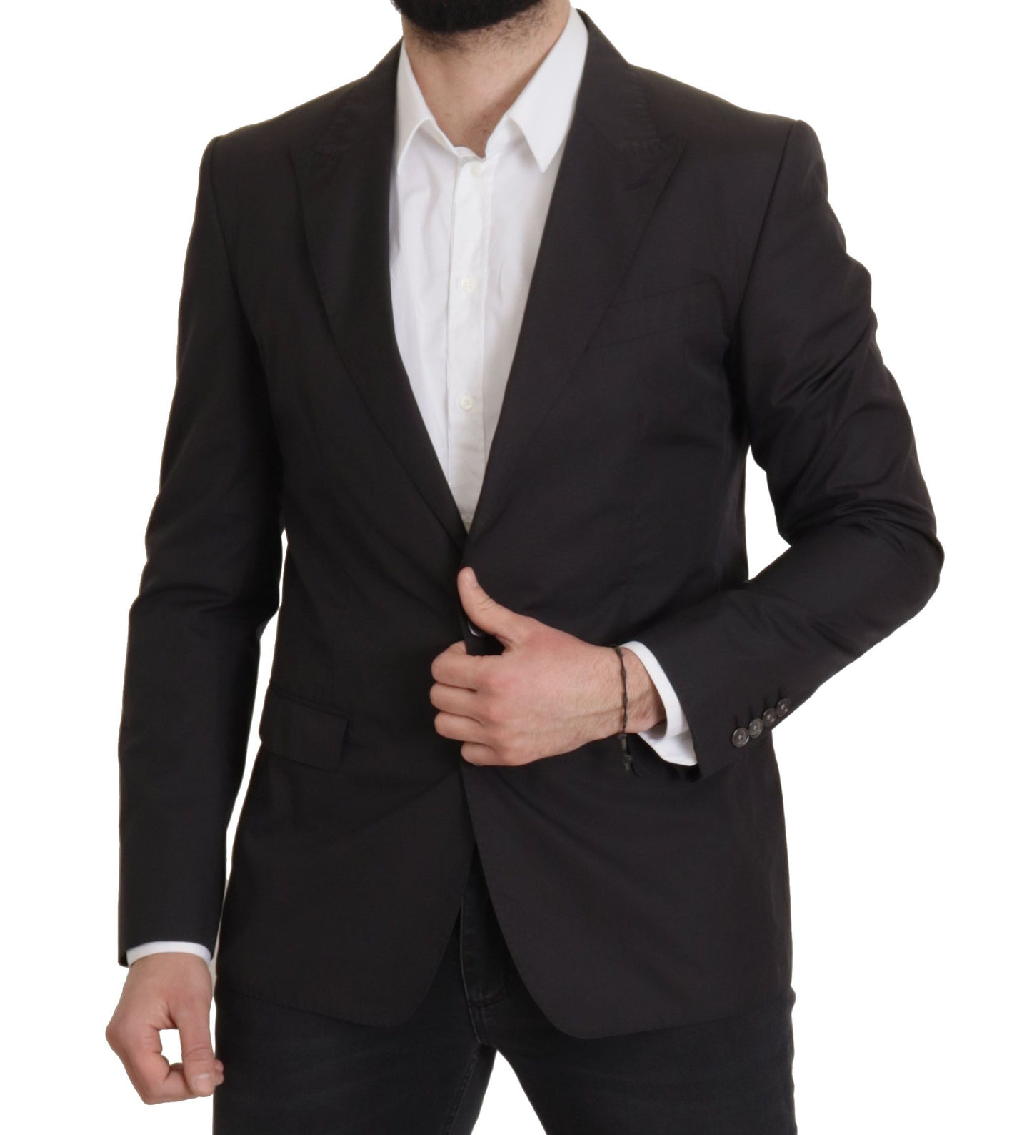 Dolce & Gabbana Black Single Breasted TAORMINA Breasted Blazer Dolce & Gabbana