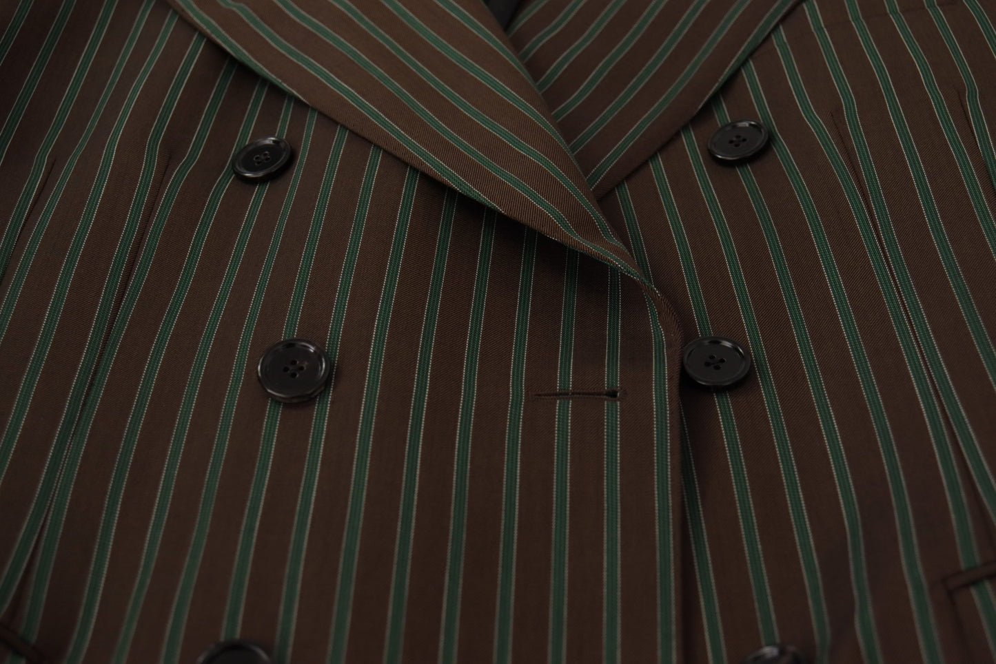 Dolce & Gabbana Multicolor Stripes Double Breasted Blazer Dolce & Gabbana