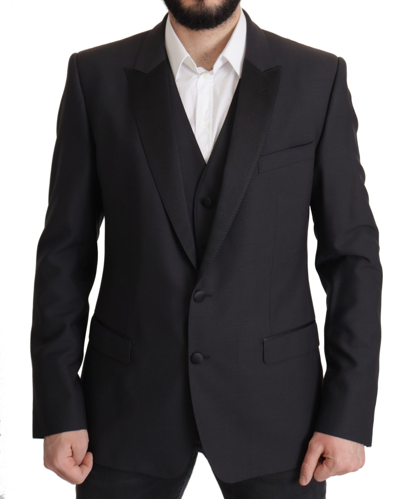 Dolce & Gabbana Dark Blue Single Breasted MARTINI Blazer Dolce & Gabbana