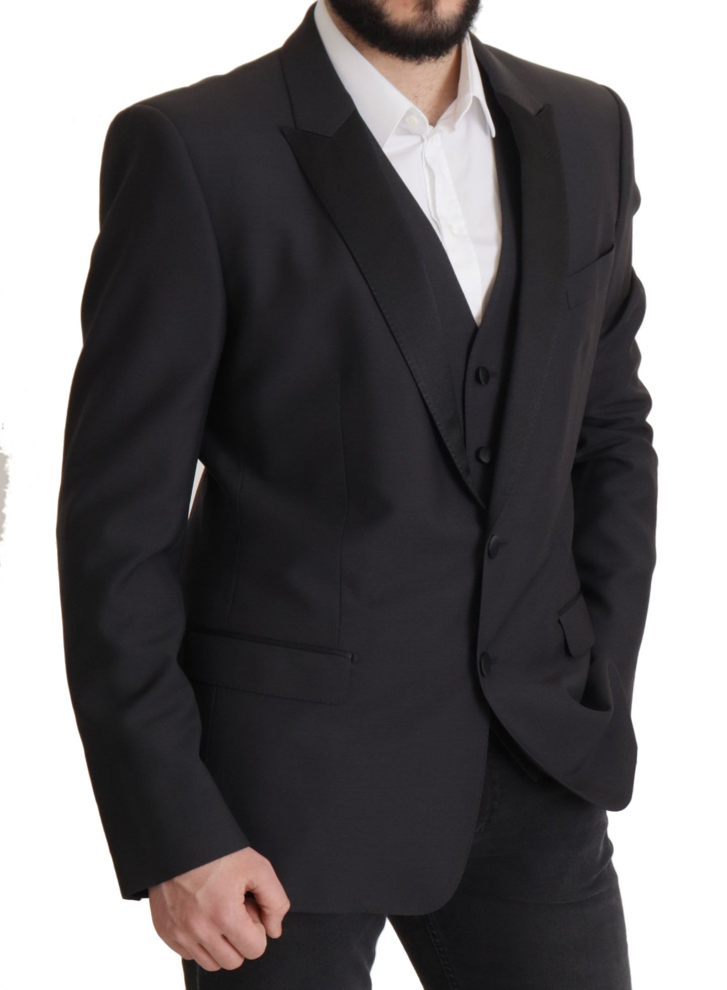 Dolce & Gabbana Dark Blue Single Breasted MARTINI Blazer Dolce & Gabbana