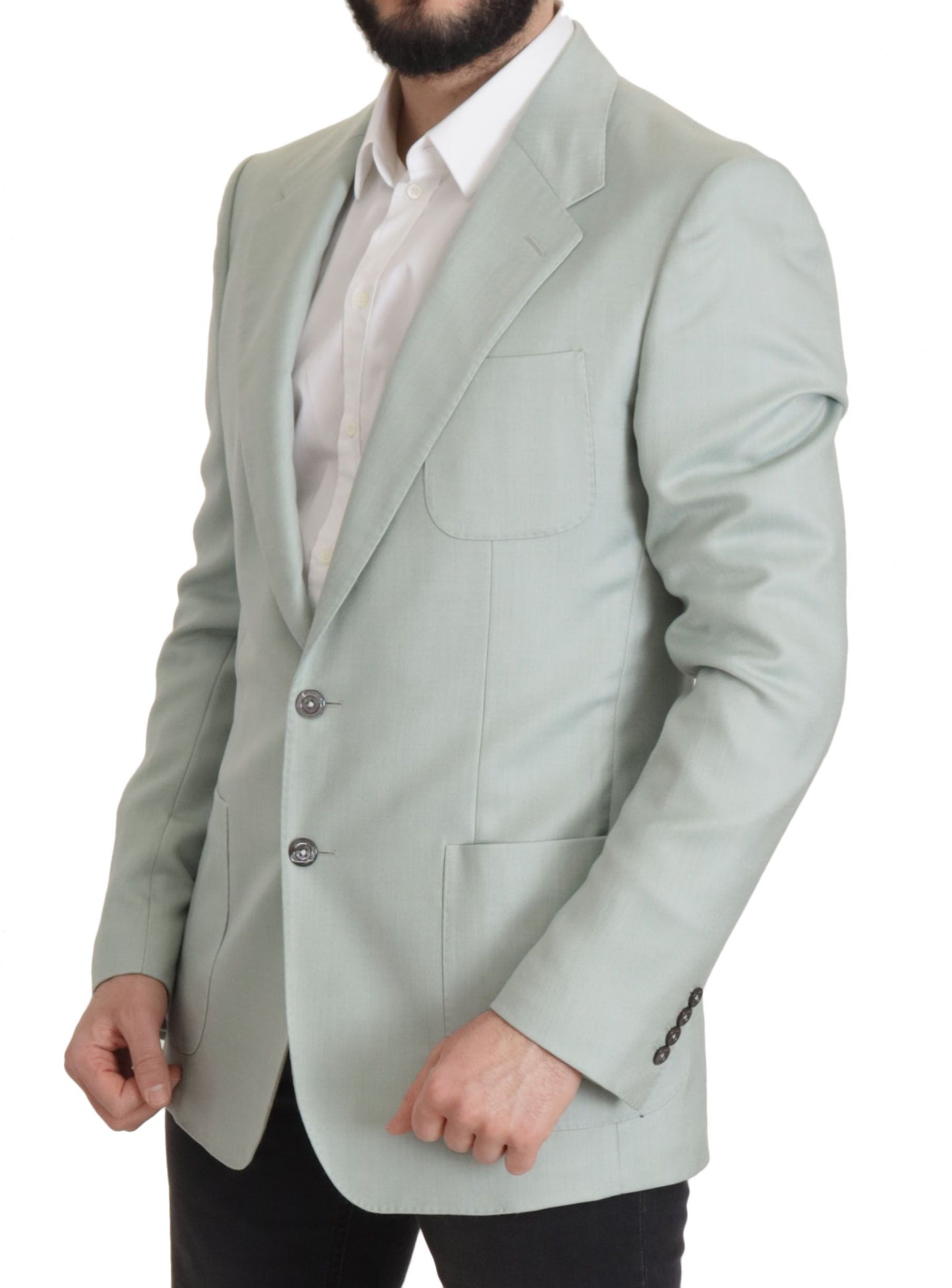 Dolce & Gabbana Green Cashmere Jacket Blazer Jacket Dolce & Gabbana
