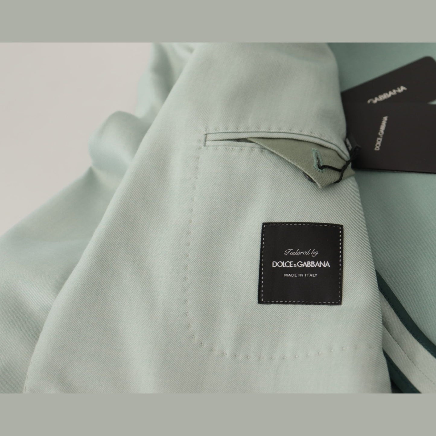 Dolce & Gabbana Green Cashmere Jacket Blazer Jacket