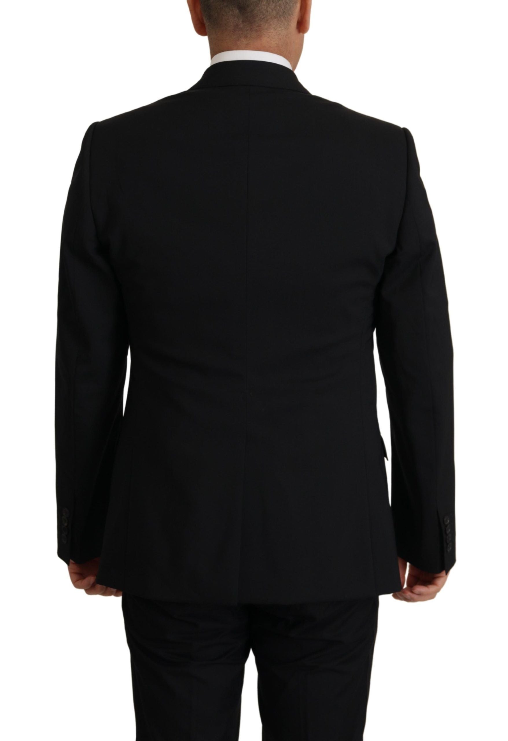 Dolce & Gabbana Black Jacket Vest 2 Piece MARTINI Blazer Dolce & Gabbana
